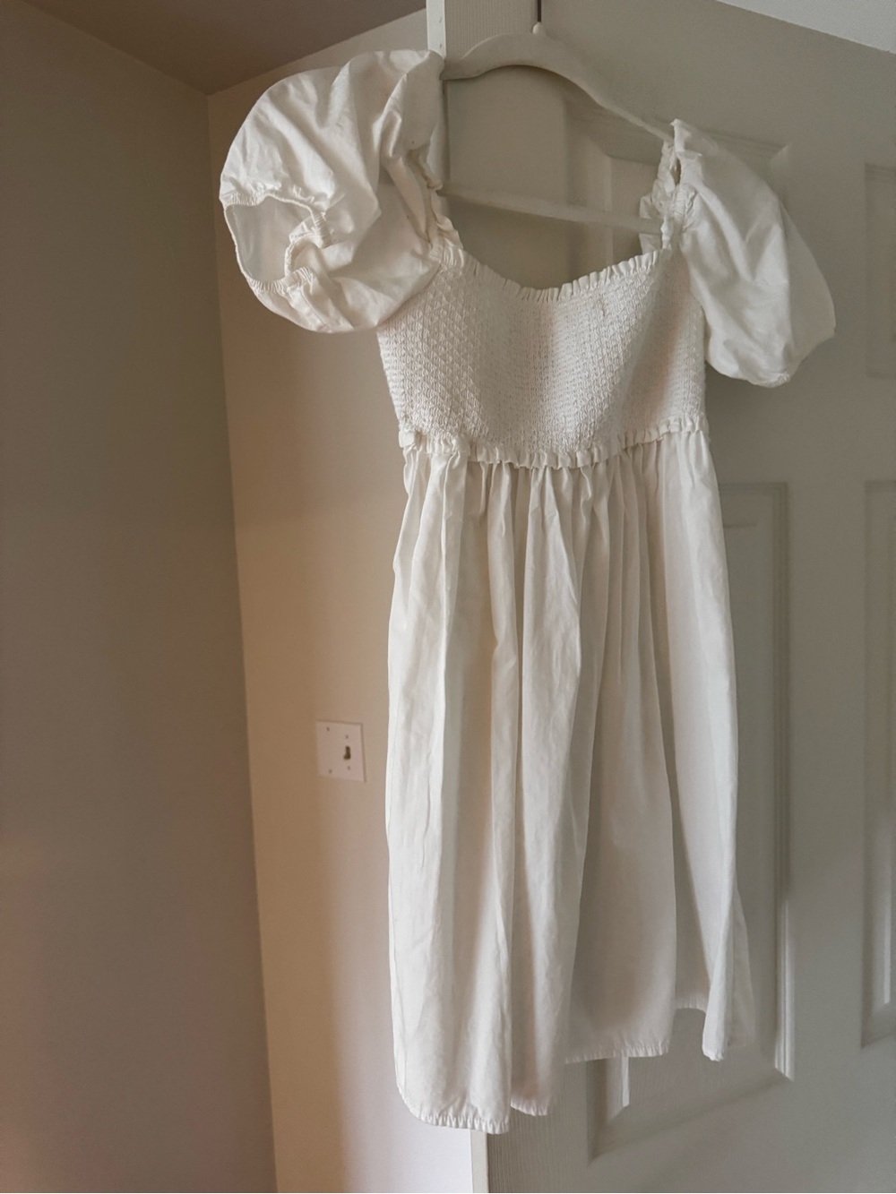 Sunday best aritzia mini puff sleeve dress